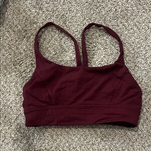 Lululemon Athletica Deep Red Sports Bra